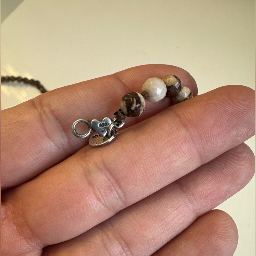 Chan Luu Elegant Brown and White Beaded Necklace - Picture 8 of 10